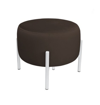 Pufa OLA LOFT ławka podnóżek metal biała MG05