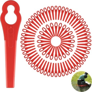 100SZT PLASTIKOWE OSTRZE DO KOSIARKA FRT18A FRT18A1