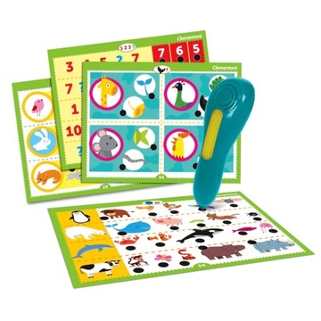 Говорящая ручка 500 вопросов ЖИВОТНЫЕ Clementoni 50781