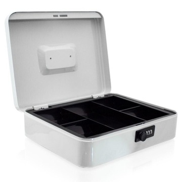 МЕТАЛЛИЧЕСКАЯ КАССЕТА 30см для монет, СВЕТЛО-СЕРЫЙ