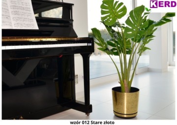 14 золотых цветочных горшков, узор OLD GOLD RETRO, классический, элегантный, деревенский