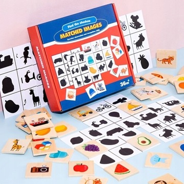 PUZZLE MONTESSORI DREWNIANA UKŁADANKA LOGICZNA
