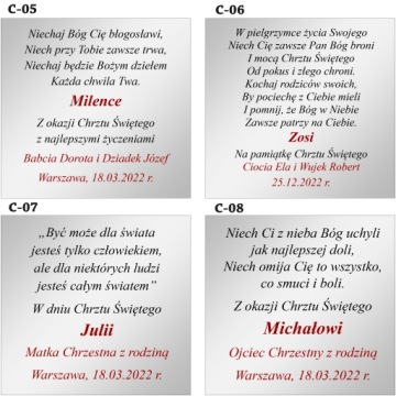 BIBLIA DLA DZIECI NA CHRZEST Z GRAWEREM MOJA MAŁA