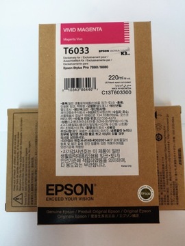 Чернила Epson T6033 Vivid Magenta 220 мл