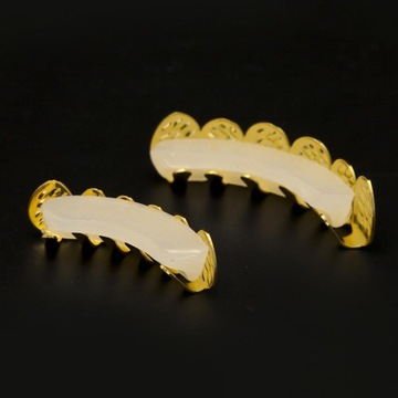 решетка зубов, бриллиант, позолоченный Golden Top