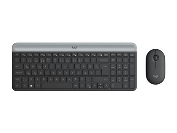 Klawiatura Bezprzewodowa Logitech + Mysz MK470 WiFi 2,4GHz (K470 + M340)