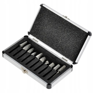 НАБОР ФРЕЗ С ХВОСТОВИКОМ ПО МЕТАЛЛУ, ИЗ 10 ПРЕДМЕТОВ.