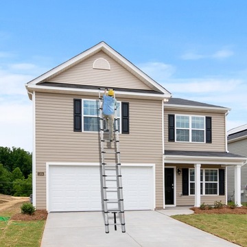 СКЛАДНАЯ ТЕЛЕСКОПИЧЕСКАЯ АЛЮМИНИЕВАЯ ЛЕСТНИЦА 5 М НОВАЯ