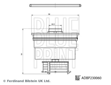 BLUE PRINT ADBP230060 FILTR PALIVA