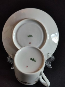 Rosenthal белая чашка - коричневая гирлянда