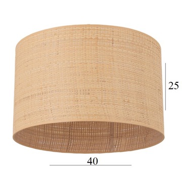 ABAŻUR do lampy podłogowej rattan14W 40/25 rattanowy klosz do lampy boho