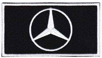 VAR Naszywki MERCEDES 11x6 czarno-biały