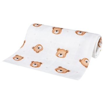 Pielucha bambusowa Bocioland TEDDY BEAR 40x40cm