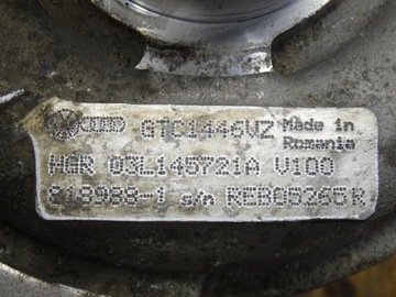 AUDI A4 B8 8K A5 8T 2.0 TDI CJC TURBO TURBÍNA 03L145721A