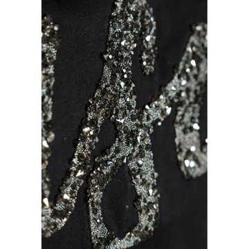 Футболка AMISU с принтом, размер EU 42, черная