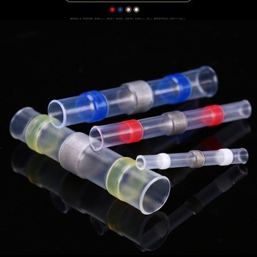 Zestaw mieszanych końcówek lutowniczych, zestaw złączy elektrycznych, samolutujące ciepło 250 szt