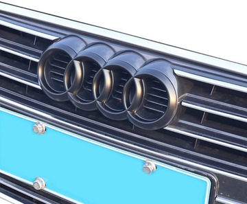 ZNAK PŘEDNÍ AUDI A3 A4 B6 A6 ČERNÁ 263X90MM ZNAKY LOGO SLINE HIT !!