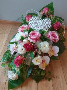 Украшение кладбища GRAVE композиция HEART SET