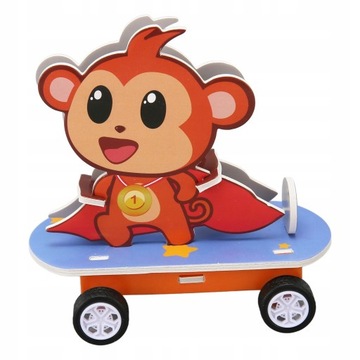 DIY обезьяна головоломка игрушки магнитная ручная работа улучшение