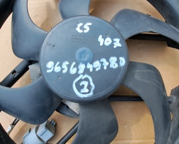 CITROEN C5 PEUGEOT 407 VENTILÁTOR CHLADIČŮ 9656849780 (2)