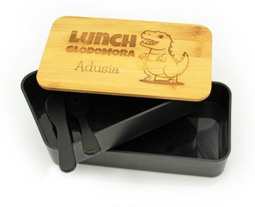 LunchBOX Ланч-бокс 1000мл со столовыми приборами +ГРАВИРОВКА