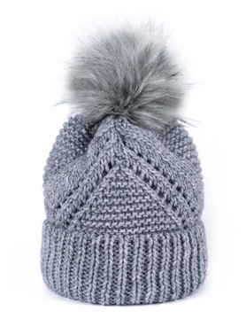 Szaleo polska CZAPKA Triangle pompon cz19812-1