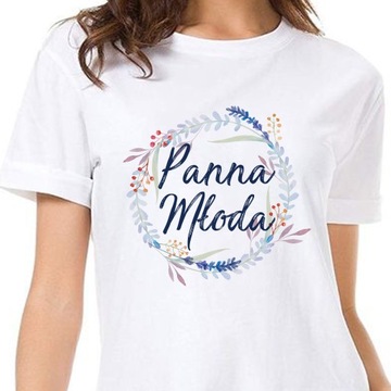 KOSZULKA T-SHIRT PANNA MŁODA PANIEŃSKI 3 XL Y3