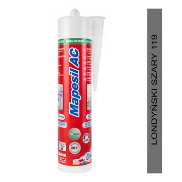 Silikon MAPEI Mapesil AC 310ml - kolor 119 londyński szary