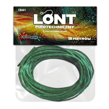 Lont zielony 10 metrów szybkość 90sek/1m CB601 ColorBum