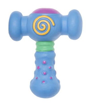 Скрипящий резиновый молоток СИНИЙ 13 СМ ТАЛЛО