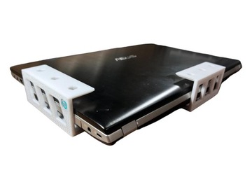 Uchwyt na laptop, notebook pod biurko 40 mm DELOSPRO WHITE