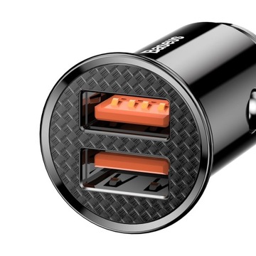 SZYBKA ŁADOWARKA SAMOCHODOWA BASEUS 2 x USB 30W 5A