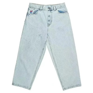 Y2K Polar Big Boy white Jeans Hip Hop Cartoon Grap