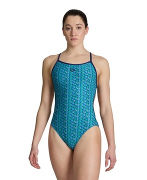 Strój kąpielowy Arena STARFISH SWIMSUIT LACE NAVY TURQUOISE MULTI 34