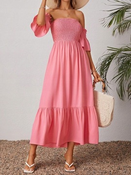 SUKIENKA LETNIA BOHO HISZPANKA ROZKLOSZOWANA MAXICASUAL SHEIN XS 34