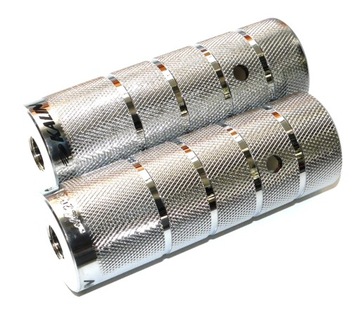 Nowe PEGI KALIN PD-04 14mm STAL 38x110mm BMX 2 sztuki KOMPLET srebrne
