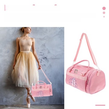 TORBA BALETOWA DLA DZIEWCZYNKI TOTE DANCE TORBY NA JEDNYM RAMIENIU LLWL