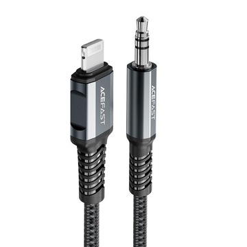 Kabel ACEFAST Audio do Lightning 8-pin - Jack 3,5mm (męski) 1,2 m szary