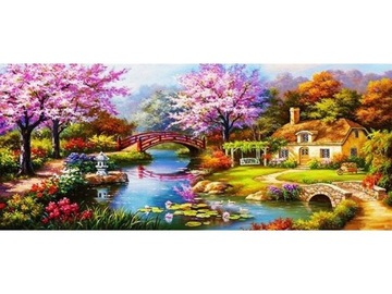 DUŻY XXL 120x50cm Haft Diamentowy, Obraz, Mozaika Diamentowa Diamond Painti