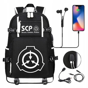 SCP USB Plecak Duża Pojemności