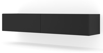 Szafka RTV wisząca BINGO 160 cm czarny mat