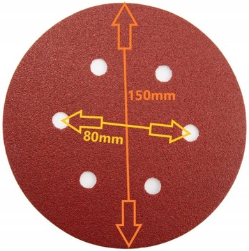 10шт НАЛИЧНАЯ БУМАГА ДЛЯ ДРЕЛИ-Шлифмашины 150мм P60