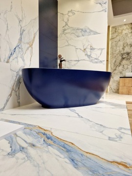 ГОЛУБАЯ МРАМОРНАЯ ПЛИТКА | ПРАЛИНЕ СИНИЙ 100Х100