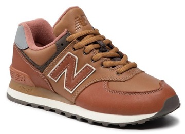 Обувь NEW BALANCE ML574OMA, кожаные кроссовки