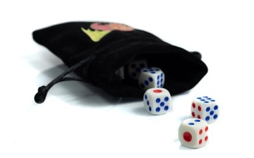 ZESTAW 2 KOSTEK K6 RPG KOŚĆ SZEŚCIOŚCIENNA BIAŁA 1,5 CM