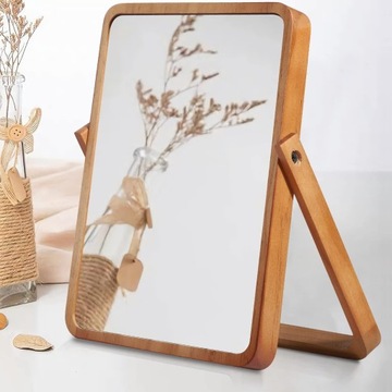 ДЕРЕВЯННОЕ ПОДВЕСНОЕ КОСМЕТИЧЕСКОЕ ЗЕРКАЛО ДЛЯ МАРИЛЬНОГО ПЛАТЬЯ