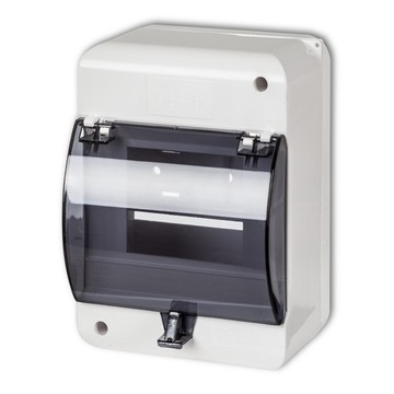 Obudowa natynkowa 5 modułowa z zerem i klapką