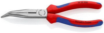 KNIPEX 26 22 200 Szczypce tnące półokrągłe wygięte