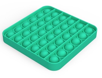 POP IT SENSO BĄBELKI KWADRAT SENSORY FITGET ZIELONY