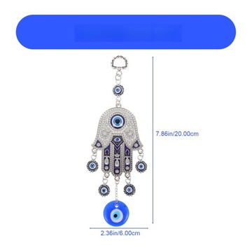 Украшение амулета назар с голубыми глазами для настенного искусства ресторана с рукой хамса